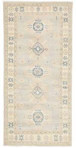 Tappeto Kazak Geometrico Grigio Perla Avorio 201x299 Cm