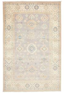 Tappeto Kazak Stilizzato Grigio Beige 195x304 Cm