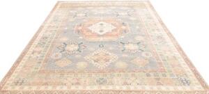 Tappeto Kazak Stilizzato Azzurro Pesca 205x283 Cm