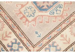 Tappeto Kazak Geometrico Grigio Chiaro Blu 86x198 Cm