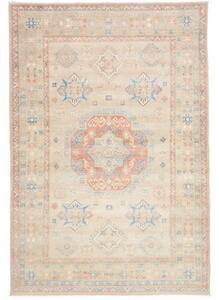 Tappeto Kazak Geometrico Beige Rosso Corallo 205x300 Cm