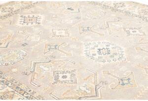Tappeto Kazak Geometrico Grigio Beige 201x283 Cm