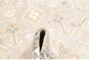Tappeto Kazak Geometrico Grigio Beige 201x283 Cm