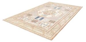 Tappeto Kazak Geometrico Azzurro Rosa Cipria 202x297 Cm