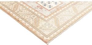 Tappeto Kazak Geometrico Azzurro Rosa Cipria 202x297 Cm