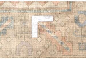 Tappeto Kazak Geometrico Grigio Perla Avorio 201x299 Cm