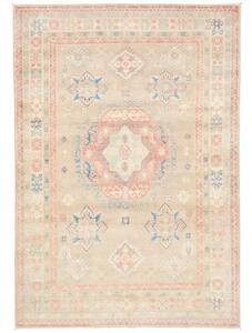 Tappeto Kazak Stilizzato Beige Rosa Antico 179x257 Cm