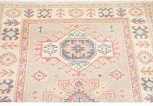 Tappeto Kazak Stilizzato Beige Blu Corsia 78x198 Cm