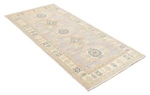 Tappeto Kazak Geometrico Grigio Perla Avorio 201x299 Cm