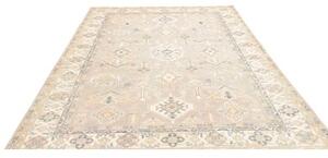 Tappeto Kazak Geometrico Grigio Beige 201x283 Cm