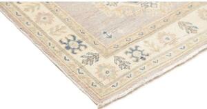 Tappeto Kazak Geometrico Grigio Perla Avorio 201x299 Cm