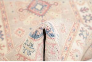 Tappeto Kazak Stilizzato Beige Blu Corsia 78x198 Cm