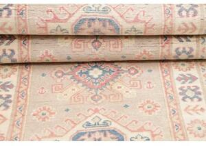 Tappeto Kazak Stilizzato Beige Blu Corsia 78x198 Cm