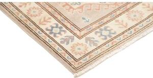 Tappeto Kazak Geometrico Grigio Chiaro Blu 86x198 Cm