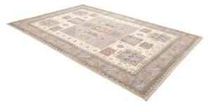 Tappeto Kazak Geometrico Avorio Grigio Azzurro 211x315 Cm