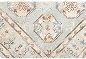 Tappeto Kazak Geometrico Celeste Beige 196x301 Cm