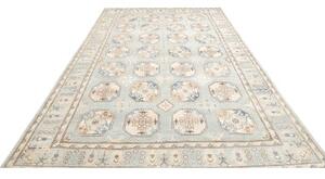 Tappeto Kazak Geometrico Celeste Beige 196x301 Cm