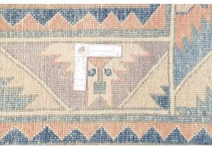 Tappeto Kazak Geometrico Grigio Perla Azzurro 186x270 Cm