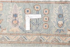 Tappeto Kazak Geometrico Celeste Beige 196x301 Cm