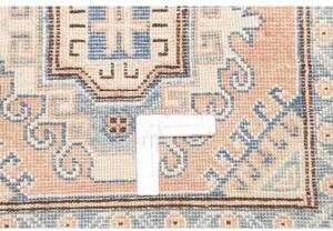 Tappeto Kazak Stilizzato Beige Azzurro Corsia 77x304 Cm