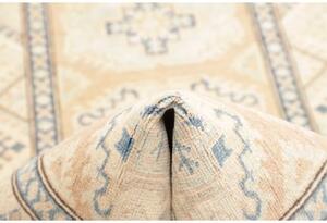 Tappeto Kazak Stilizzato Beige Azzurro Corsia 85x285 Cm