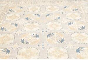 Tappeto Kazak Stilizzato Grigio Chiaro Blu 205x297 Cm