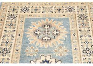 Tappeto Kazak Stilizzato Celeste Beige Corsia 81x294 Cm