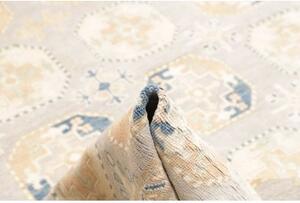 Tappeto Kazak Stilizzato Grigio Chiaro Blu 205x297 Cm