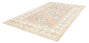 Tappeto Kazak Geometrico Pesca Azzurro 197x299 Cm