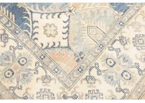 Tappeto Kazak Stilizzato Avorio Blu 198x301 Cm