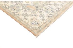 Tappeto Kazak Stilizzato Avorio Blu 198x301 Cm