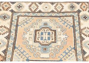 Tappeto Kazak Stilizzato Beige Azzurro Corsia 77x304 Cm