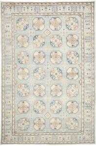 Tappeto Kazak Geometrico Celeste Beige 196x301 Cm