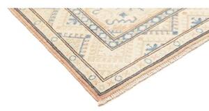 Tappeto Kazak Stilizzato Beige Azzurro Corsia 85x285 Cm