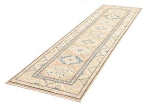 Tappeto Kazak Stilizzato Beige Azzurro Corsia 85x285 Cm