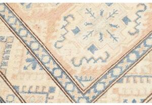 Tappeto Kazak Stilizzato Beige Azzurro Corsia 85x285 Cm