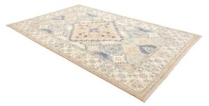 Tappeto Kazak Stilizzato Avorio Blu 198x301 Cm