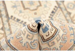 Tappeto Kazak Stilizzato Beige Azzurro Corsia 77x304 Cm