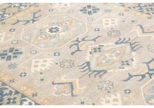 Tappeto Kazak Stilizzato Grigio Blu Avio 149x204 Cm