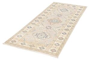 Tappeto Kazak Geometrico Grigio Beige 82x187 Cm
