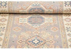 Tappeto Kazak Stilizzato Grigio Avorio 83x195 Cm