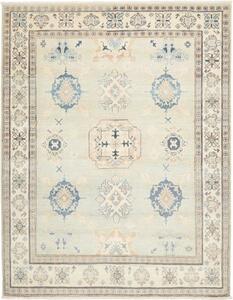 Tappeto Kazak Geometrico Avorio Blu 155x200 Cm