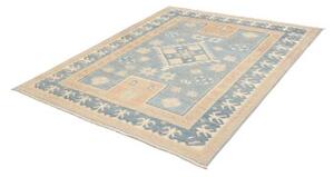 Tappeto Kazak Geometrico Azzurro Beige 164x200 Cm