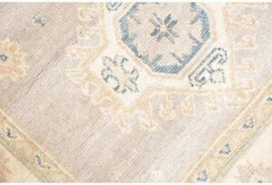 Tappeto Kazak Stilizzato Grigio Chiaro Blu 92x192 Cm
