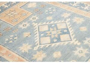 Tappeto Kazak Geometrico Azzurro Beige 164x200 Cm