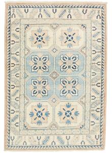 Tappeto Kazak Geometrico Avorio Blu 82x120 Cm