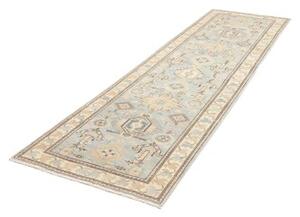 Tappeto Kazak Stilizzato Azzurro Beige Corsia 82x284 Cm