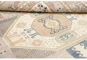 Tappeto Kazak Geometrico Grigio Chiaro Beige 152x188 Cm