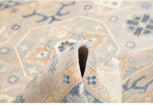 Tappeto Kazak Stilizzato Grigio Blu Avio 149x204 Cm