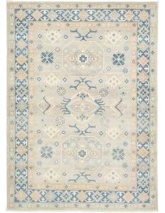 Tappeto Kazak Stilizzato Grigio Blu Avio 149x204 Cm